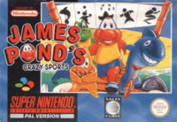James Pond's Crazy Sports PAL Super Nintendo PAL box art